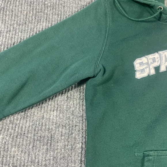 Nike Michigan State Spartans Hoodie Boys Medium Green Full Zip Sweatshirt Swoosh - Picture 6 of 13